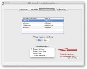 Redes Virtuales VMware Fusion