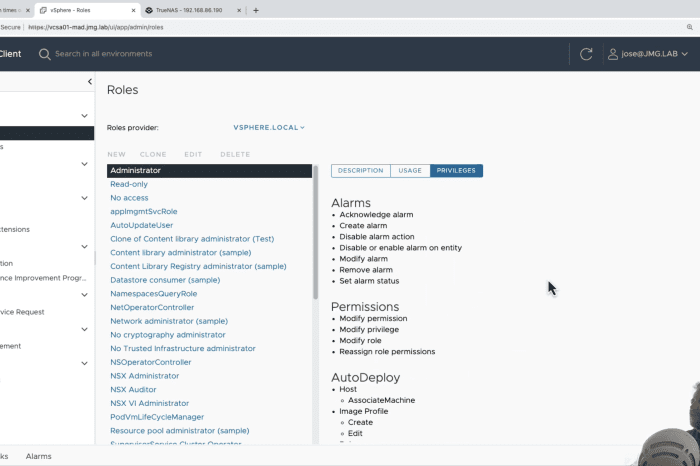 VMware Certified Professional Data Center Virtualization (VCP-DCV): Cómo usar correctamente  los permisos y roles en vCenter