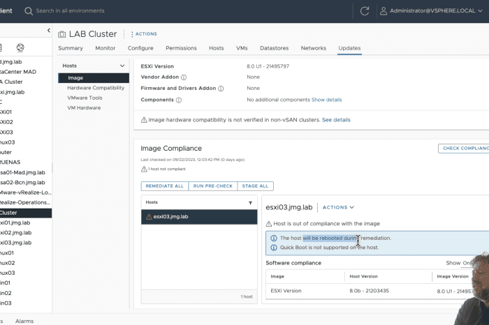 VMware Certified Professional Data Center Virtualization (VCP-DCV): ¿Cómo actualizar un nuevo servidor ESXi con Lifecycle Manager?